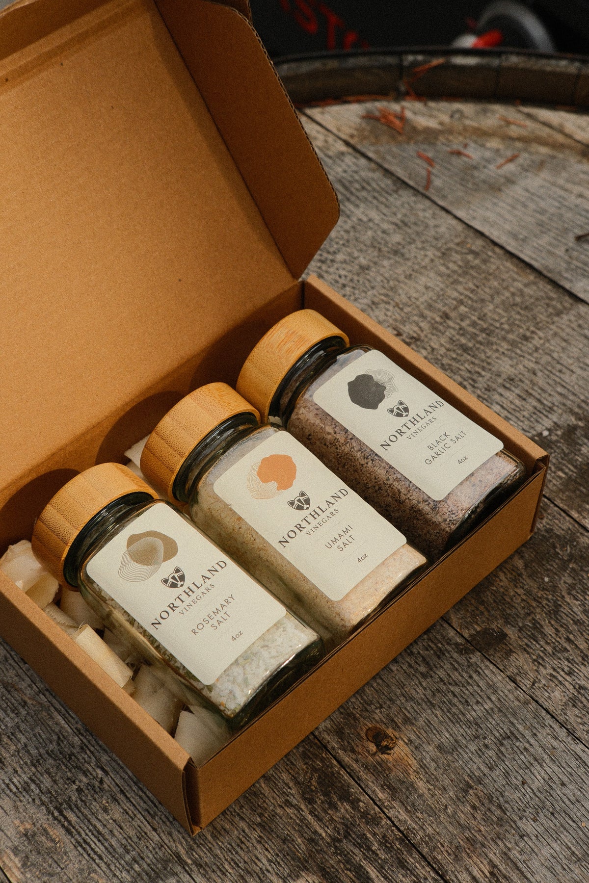 Finishing Salts Chef Set: Black Garlic, Rosemary and Umami Salts